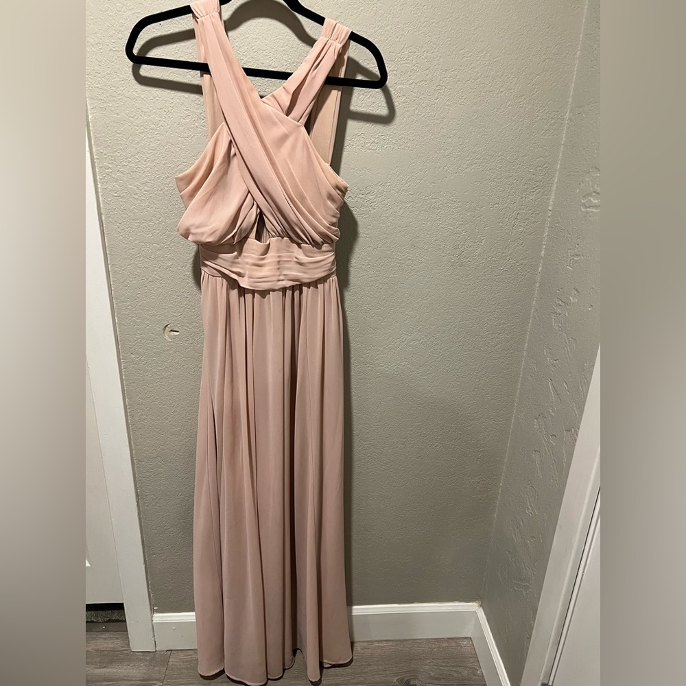 Lulus Cross Front Bridesmaid Dress